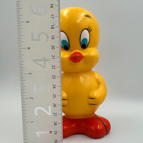 1976 Warner Brothers Tweety Bird Bank Vintage Dakin Made in Korea 6" Plastic - Picture 2 of 12